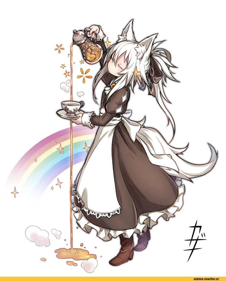 Anime Art, kazana (sakuto), Animal Ears, Maid, Anime