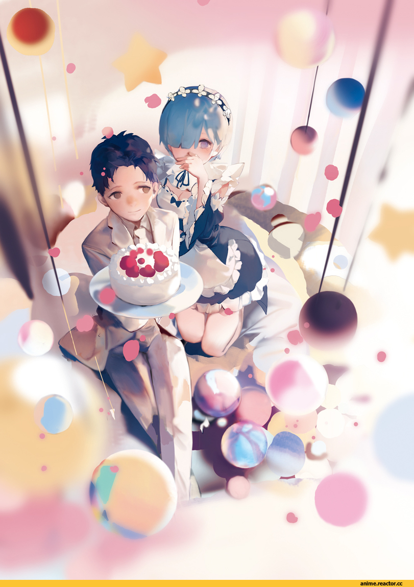 Re Zero Kara Hajimeru Isekai Seikatsu, Rem (re zero), Natsuki Subaru, malu, Anime