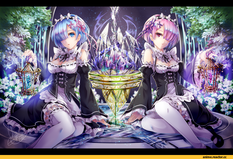 Re Zero Kara Hajimeru Isekai Seikatsu, Rem (re zero), Ram (Re Zero), Anime