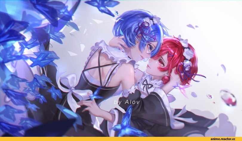 Re Zero Kara Hajimeru Isekai Seikatsu, Danmachi, Gochuumon wa Usagi Desu ka?, Rem (re zero), Hestia (Danmachi), Kafuu Chino, hoshimaemi, crossover, Anime