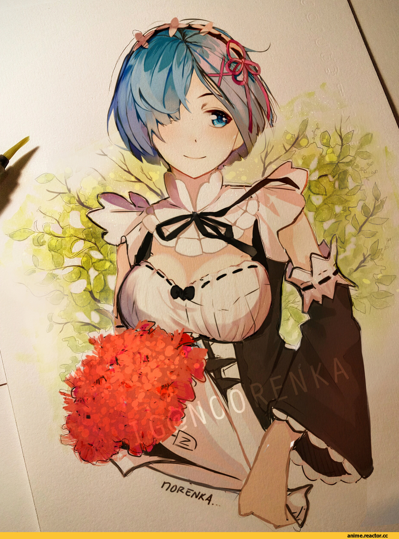 Re Zero Kara Hajimeru Isekai Seikatsu, Rem (re zero), noorenka, Anime