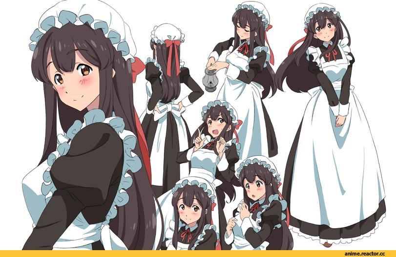 Kantai Collection, Akagi, ao iro, Maid, Anime