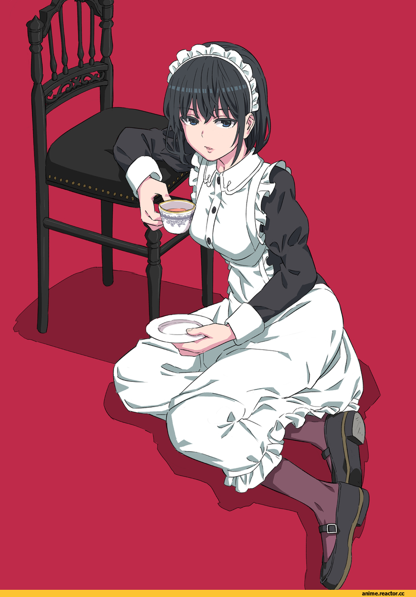 Anime Art, artist, tuskryo, Maid, Anime