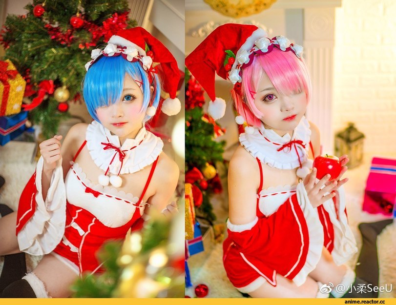 Rem (re zero), Re Zero Kara Hajimeru Isekai Seikatsu, christmas, Anime