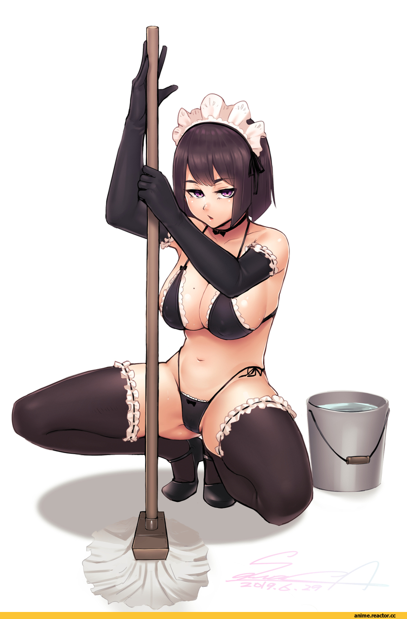 sawasa, Anime Art, artist, AO, Anime Ero Swim, Anime Ero, Maid, Anime