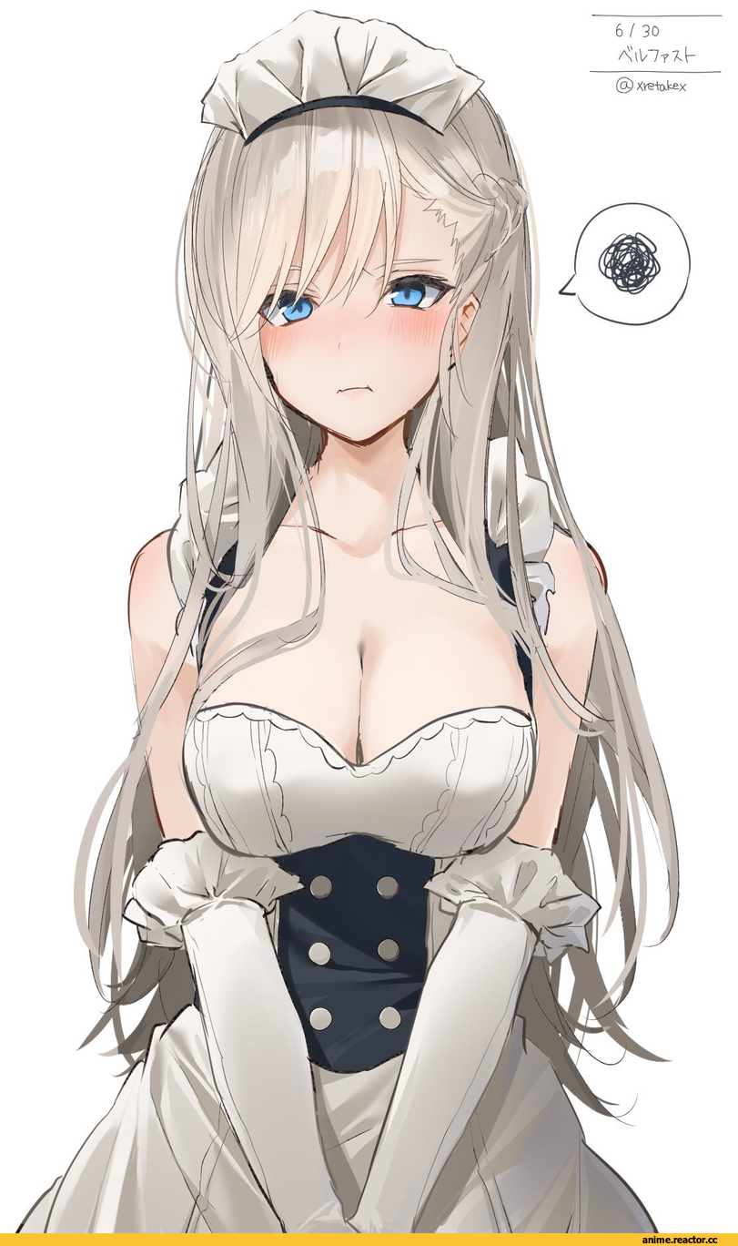 Belfast (Azur Lane), Azur Lane, xretakex, Maid, Anime