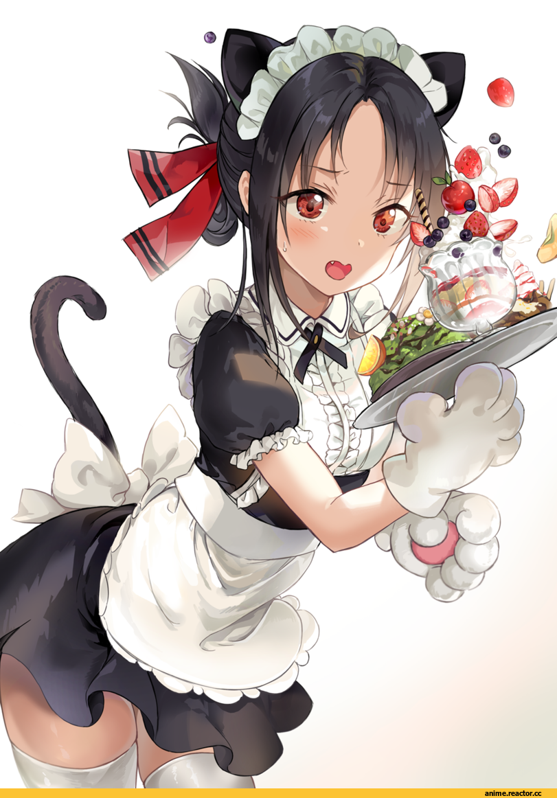 saya (mychristian2), Shinomiya Kaguya, kaguya-sama wa kokurasetai ~tensai-tachi no renai zunousen~, Anime Art, artist, Animal Ears, Maid, Anime