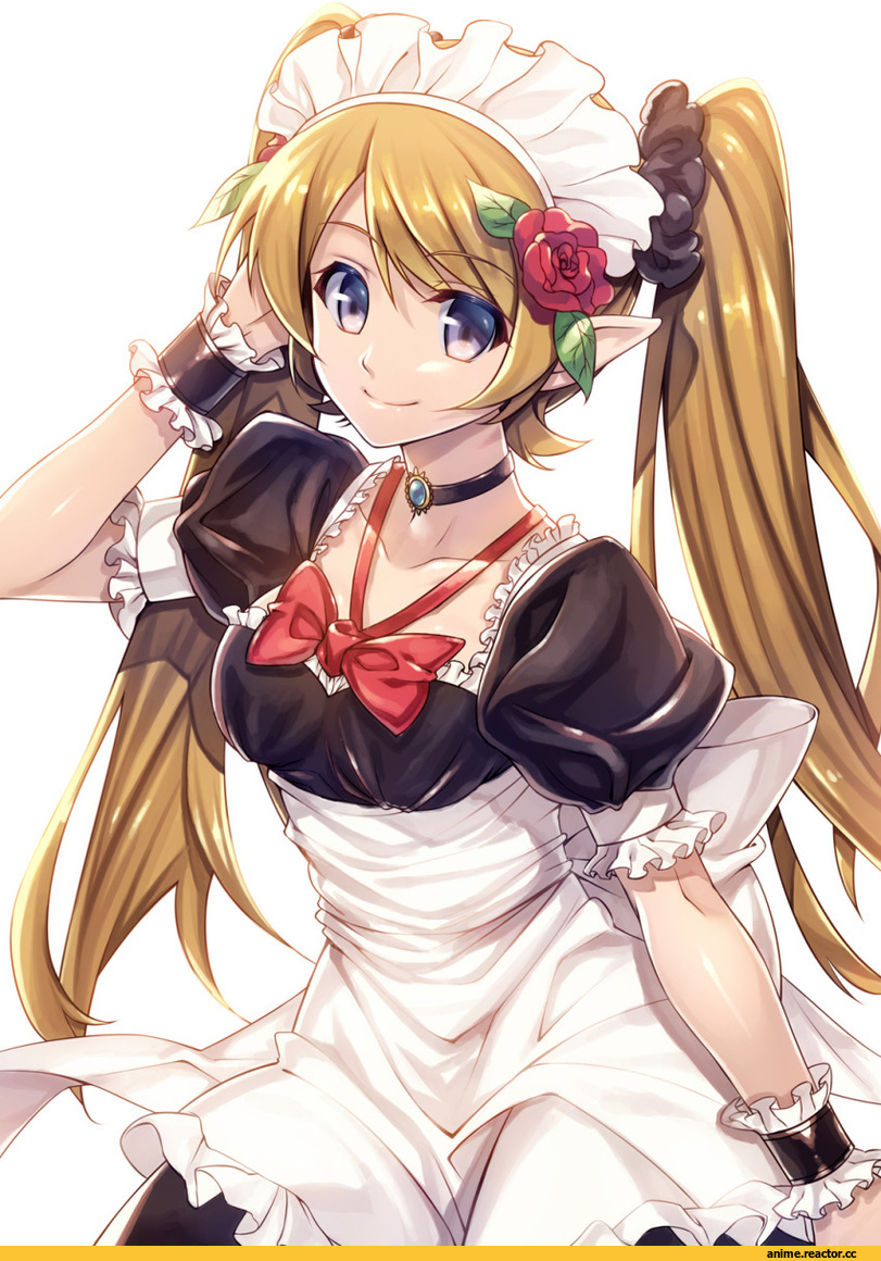 Anime Art, artist, Anime Original, hoshi ichi, Maid, elf girl, elf, Anime