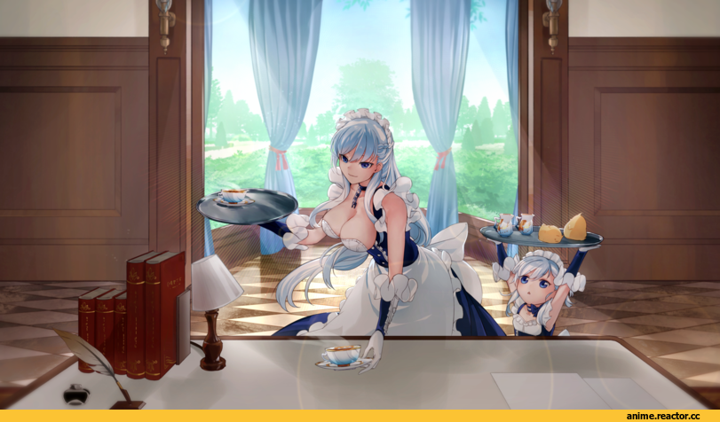 Belfast (Azur Lane), Azur Lane, Belchan (Azur Lane), masoo, Maid, Anime