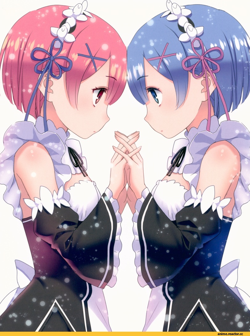 Yasuyuki, Anime Art, Rem (re zero), Re Zero Kara Hajimeru Isekai Seikatsu, Ram (Re Zero), Anime