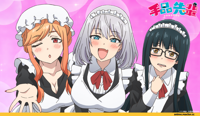 Tejina Senpai, tejina senpai (character), madara (tejina senpai), saki (tejina senpai), Maid, Megane, Anime