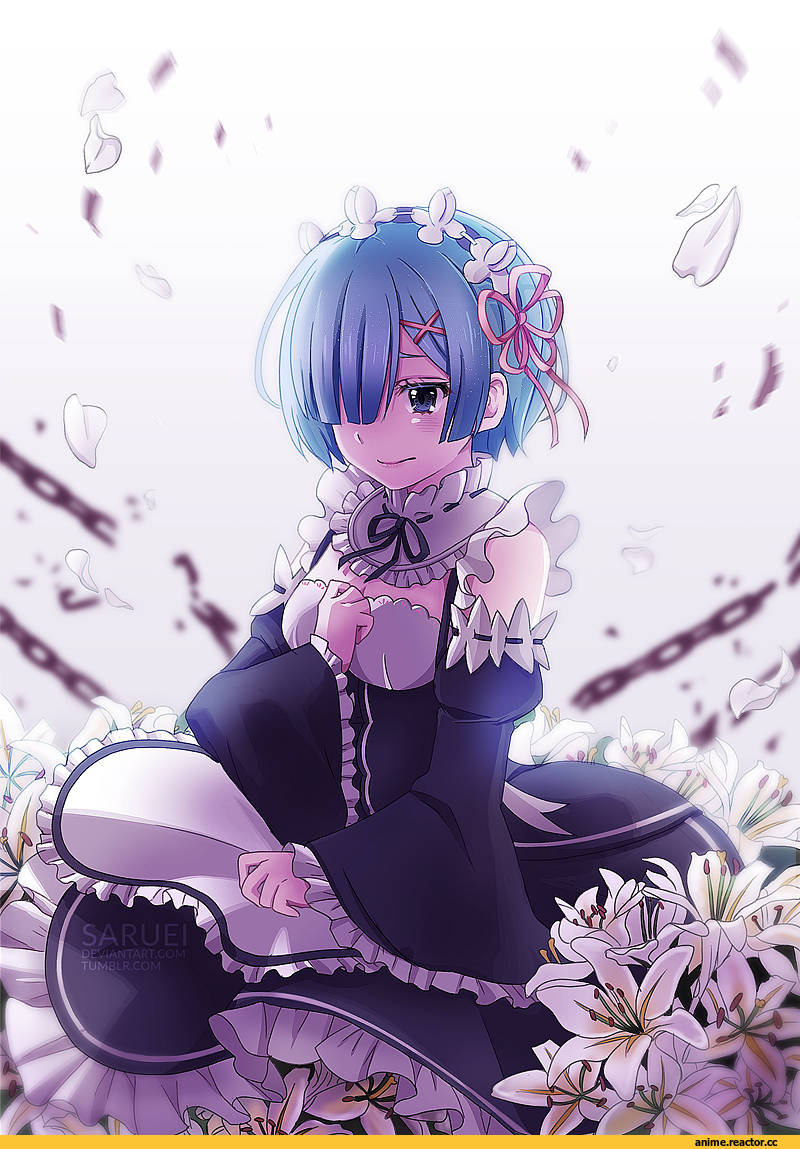 Re Zero Kara Hajimeru Isekai Seikatsu, Rem (re zero), saruei, Anime
