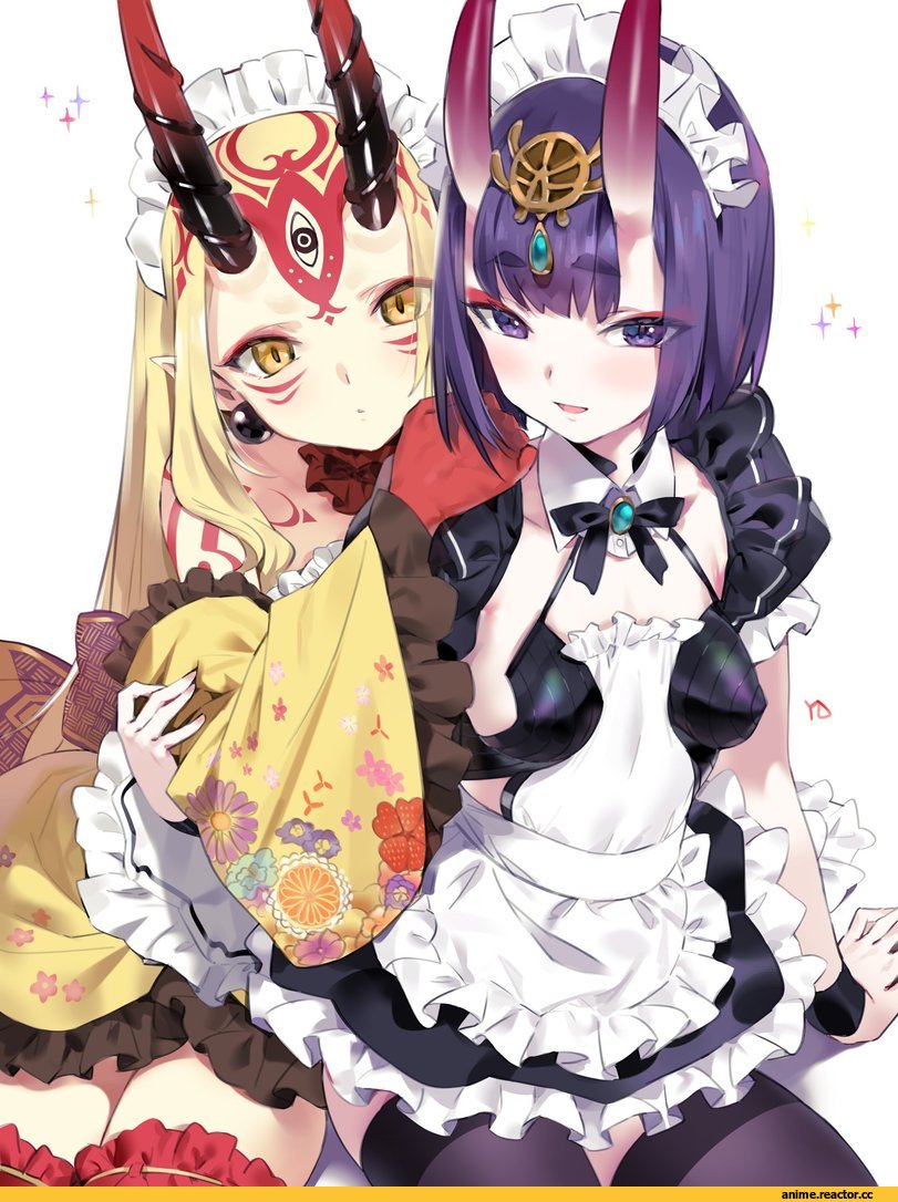 Ibaraki Douji (Fate/grand order), Fate/Grand Order, Fate (series), yang-do, artist, Shuten Douji (Fate/grand order), Maid, Anime