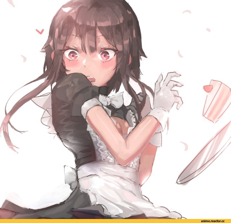 Megumin, KonoSuba, Maid, удалённое, Anime