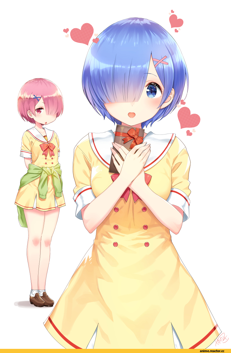 Re Zero Kara Hajimeru Isekai Seikatsu, Rem (re zero), Ram (Re Zero), Yasuyuki, Anime Art, Anime