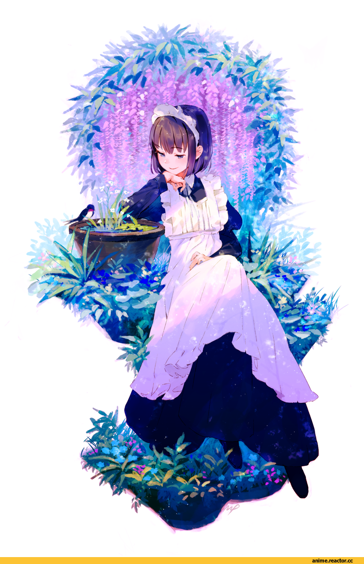 Anime Art, artist, maeya susumu, Maid, Anime