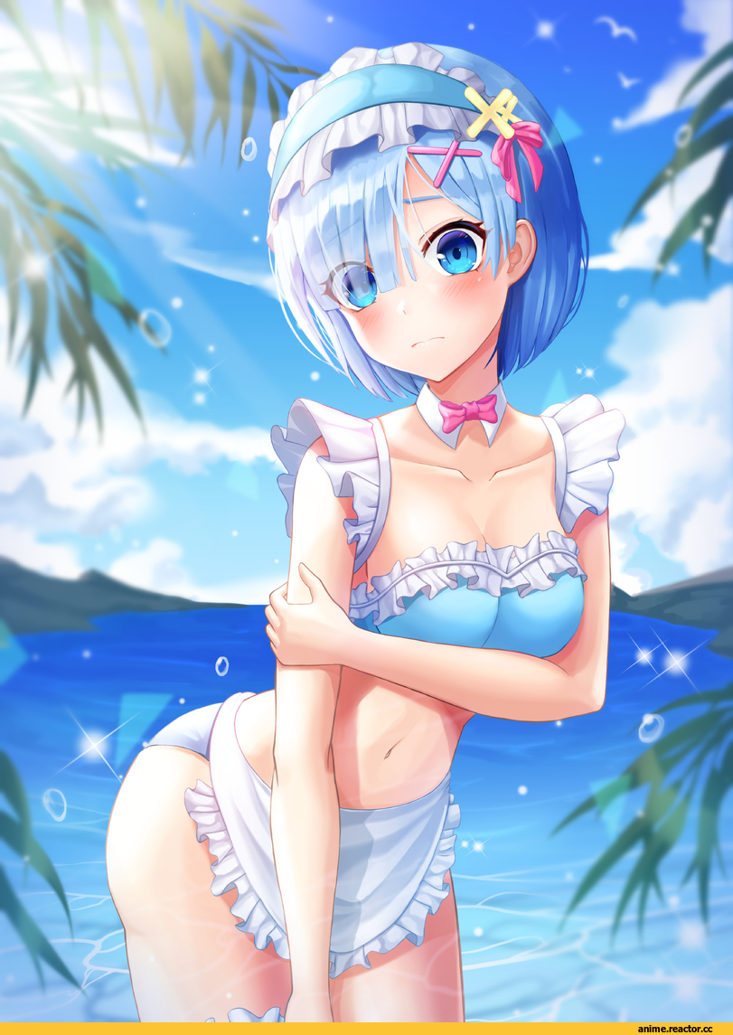 Rem (re zero), Re Zero Kara Hajimeru Isekai Seikatsu, Anime Ero Swim, Anime Ero, Maid, ryon y0421, Anime