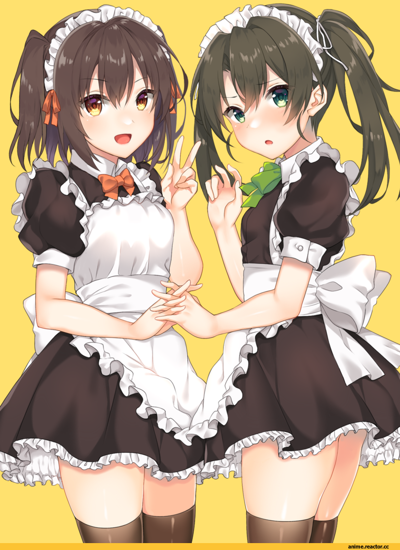 Sendai (Kantai Collection), Kantai Collection, Zuikaku (Kantai Collection), Maid, yuzuttan, Anime
