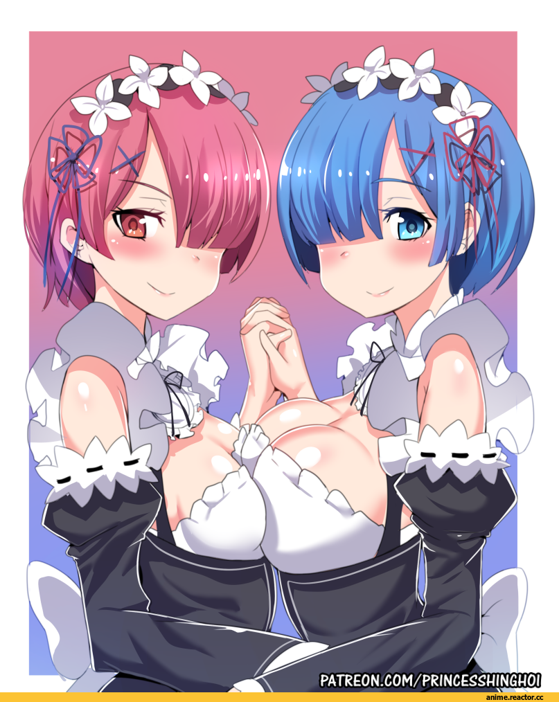 Hinghoi, Rem (re zero), Re Zero Kara Hajimeru Isekai Seikatsu, Ram (Re Zero), Anime Art, artist, Anime