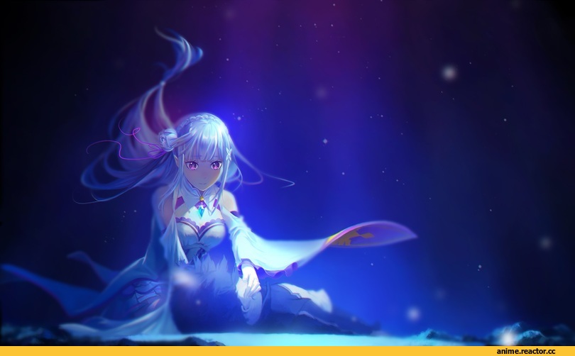 Emilia (re zero), Re Zero Kara Hajimeru Isekai Seikatsu, Natsuki Subaru, обои, красивые картинки, Кликабельно, Anime