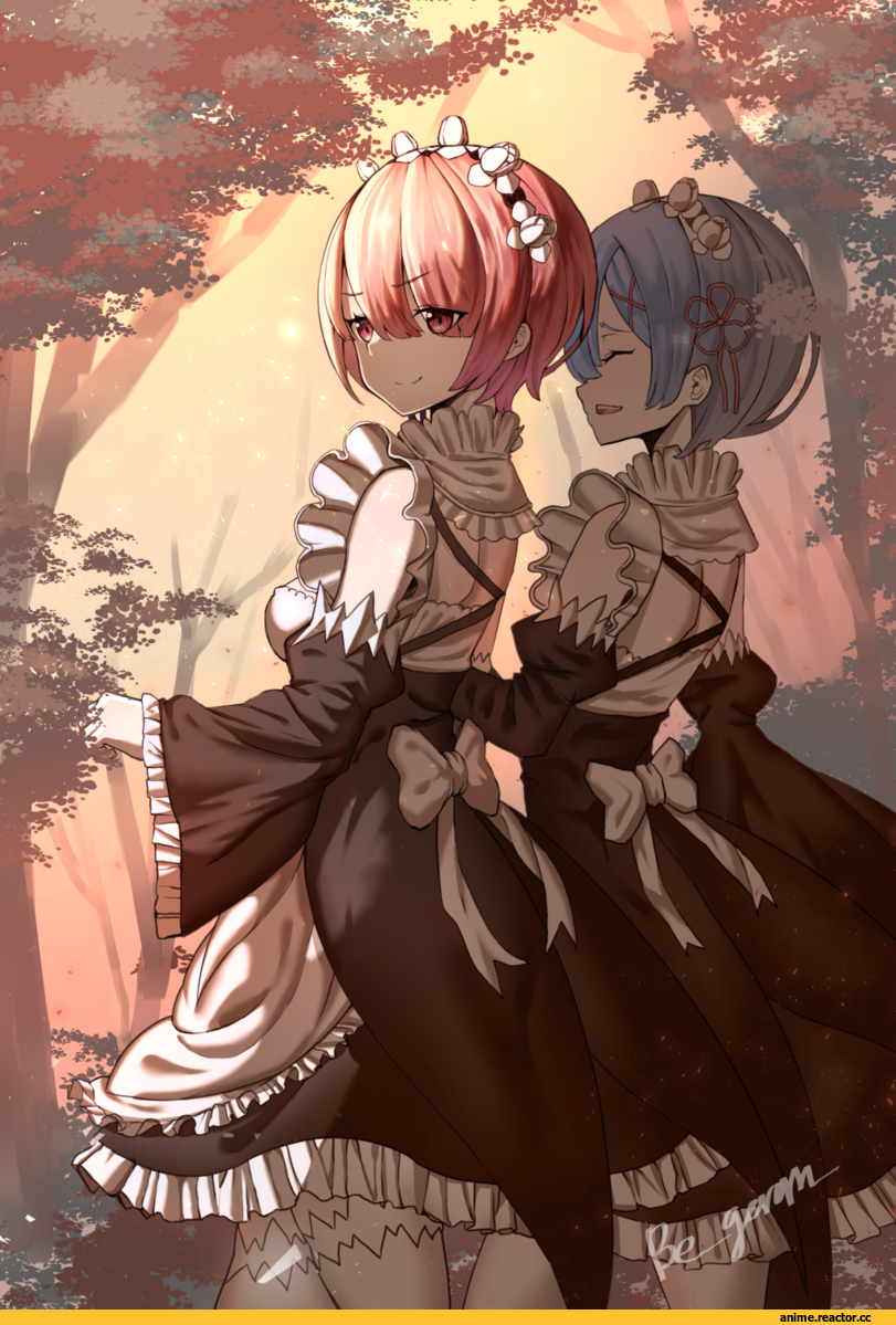 Re Zero Kara Hajimeru Isekai Seikatsu, Ram (Re Zero), Rem (re zero), be garam, Anime