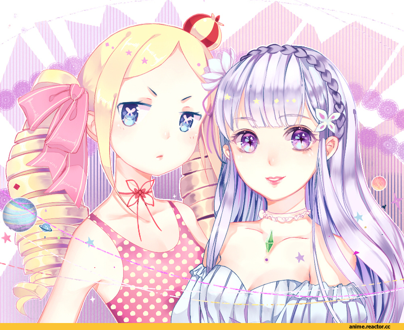 Re Zero Kara Hajimeru Isekai Seikatsu, Beatrice (Re Zero), Emilia (re zero), zhangyl624, Anime