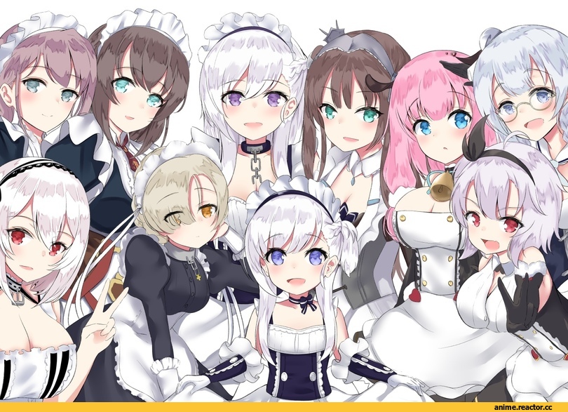 Anime Art, Belfast (Azur Lane), Belchan (Azur Lane), Sirius (Azur Lane), suffolk (azur lane), Sheffield (Azur Lane), Edinburgh (Azur Lane), Newcastle (Azur Lane), kent (azur lane), Maid, Anime, Azur Lane, artist, curacoa (Azur Lane), pinakoda, curlew (azur lane)