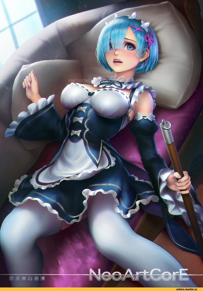 NeoArtCorE, artist, Rem (re zero), Re Zero Kara Hajimeru Isekai Seikatsu, Anime Art, Anime