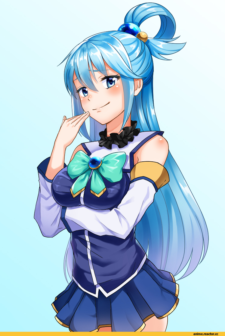 Aqua (KonoSuba), KonoSuba, noboriya, Anime