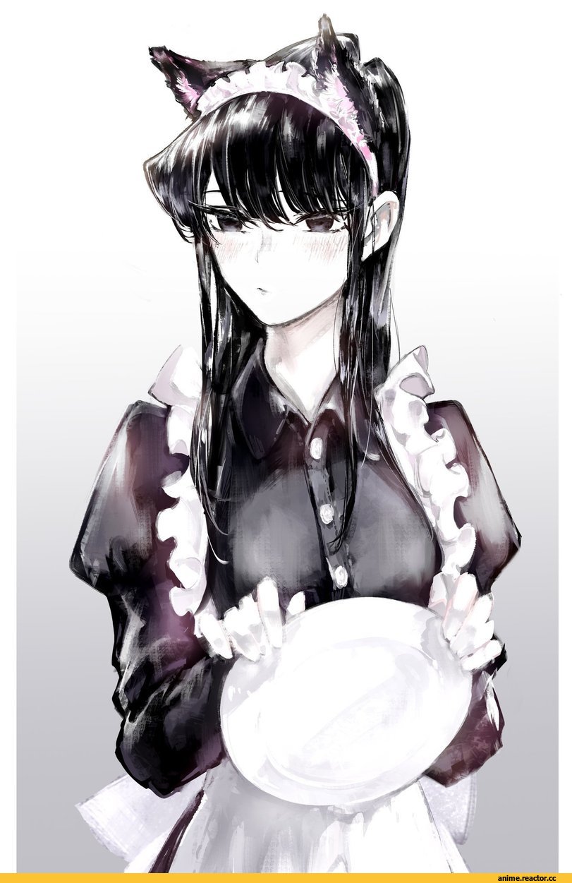 Komi-san wa Comyushou desu, komi shouko, neko, Animal Ears, Maid, hantasy1, Anime