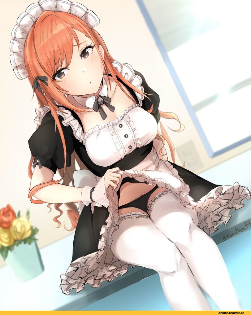 arisugawa natsuha, Idolmaster, Maid, Anime Ero Pantsu, Anime Ero, kano (kanokano44), Anime Art, artist, Anime