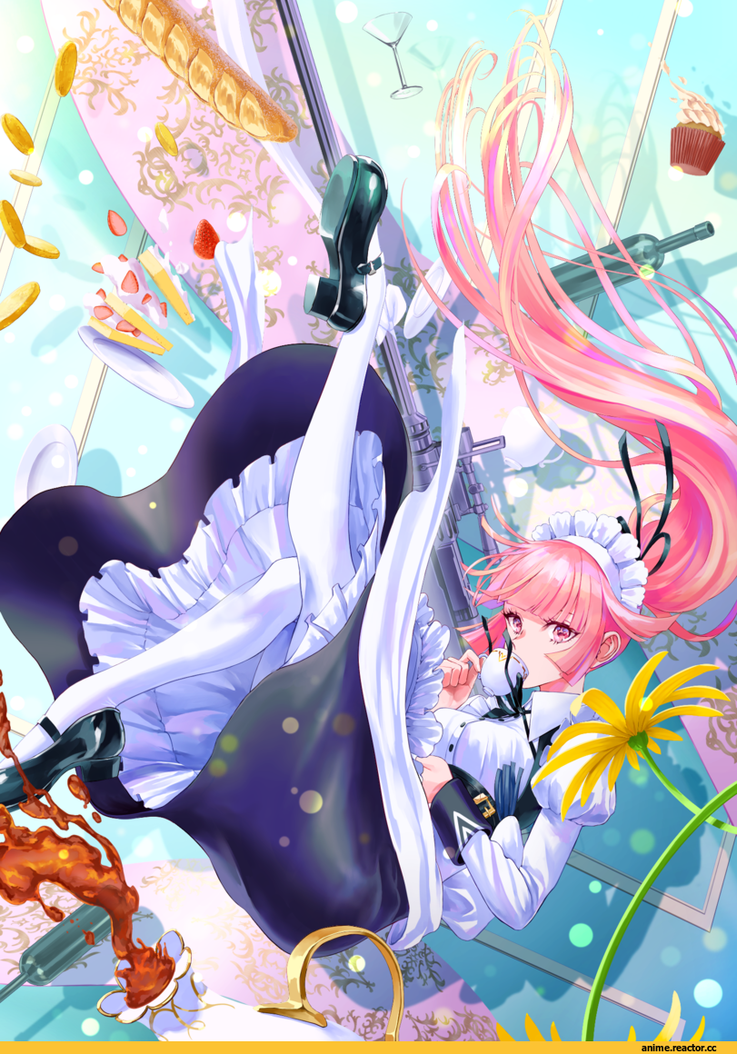 makkuro, NTW-20 (Girls Frontline), Girls Frontline, Maid, Anime