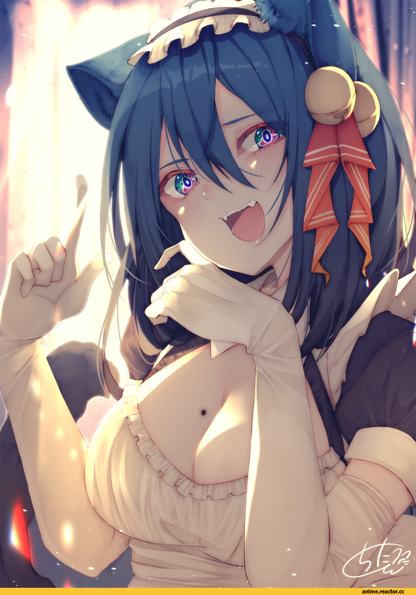 AO, nekomimi, Animal Ears, Maid, Anime Ero, Chita (Ketchup), Anime Art, artist, Anime