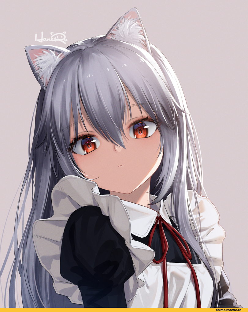 AO, nekomimi, Animal Ears, Maid, feiqizi (fkey), haneru, Anime Art, artist, Anime