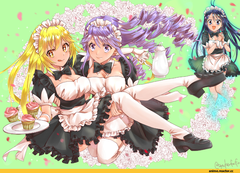 Last Order, Accelerator, Animal Ears Kun, Usagimimi, Misaka Mikoto, Shirai Kuroko, Shokuhou Misaki, под катом еще, Hokaze Junko, Maid, Anime, ToAru, Animal Ears, ayuko (ayuko54bornthisway), Yuuri Senya, Kongou Mitsuko