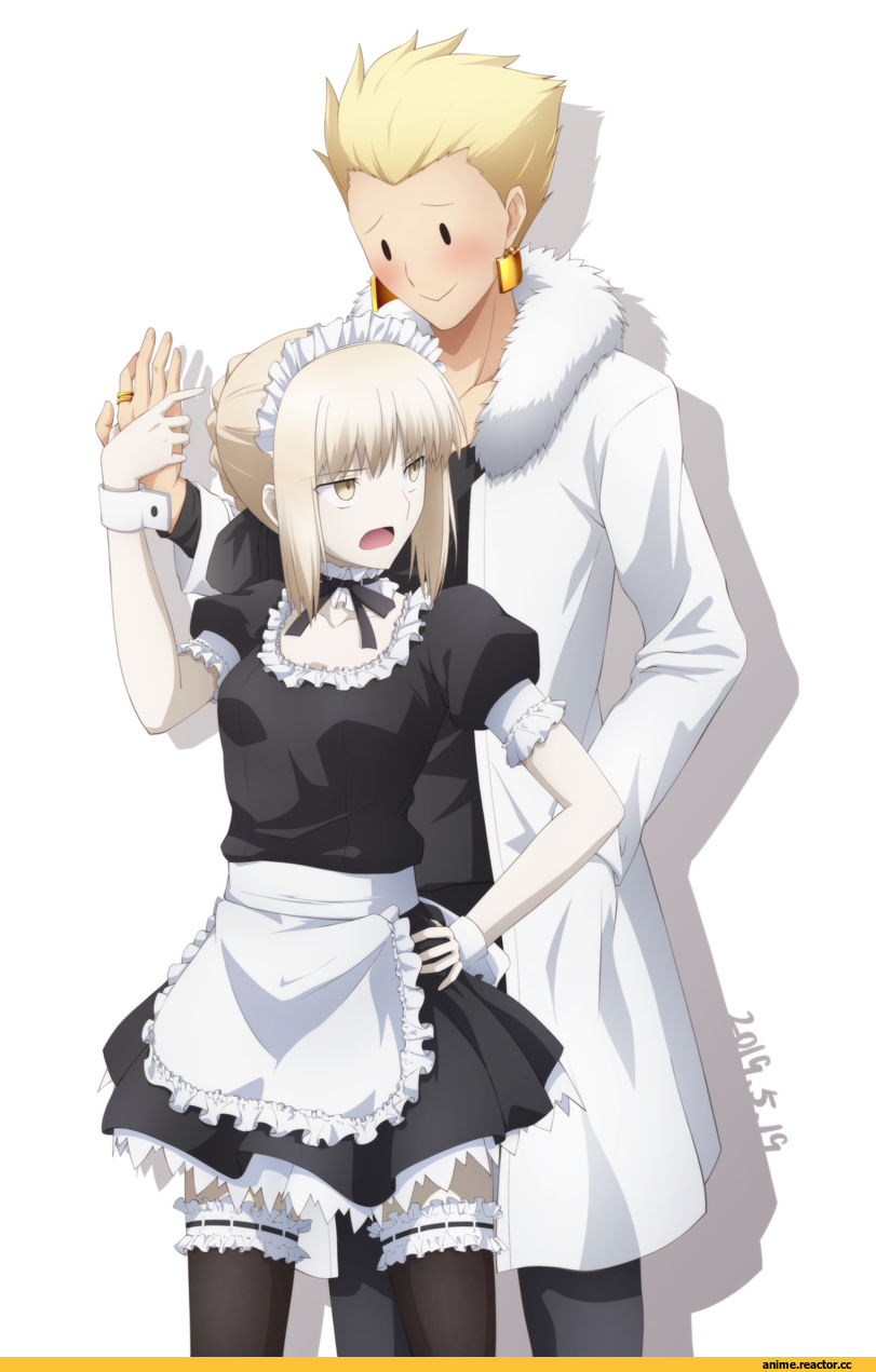 Saber (Fate), Fate (series), Gilgamesh (Fate), Saber Alter, Fate/Stay Night, Maid, pikoguramyu, Anime