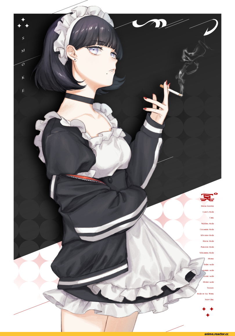 Anime Art, artist, usuke (u skeeep), Maid, Anime