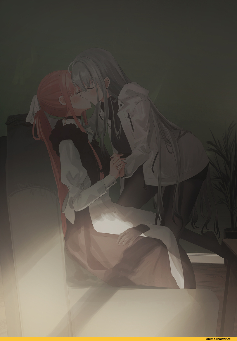 AO, yana (chihuri), zoya (chihuri), Shoujo Ai, chihuri, artist, Maid, Anime