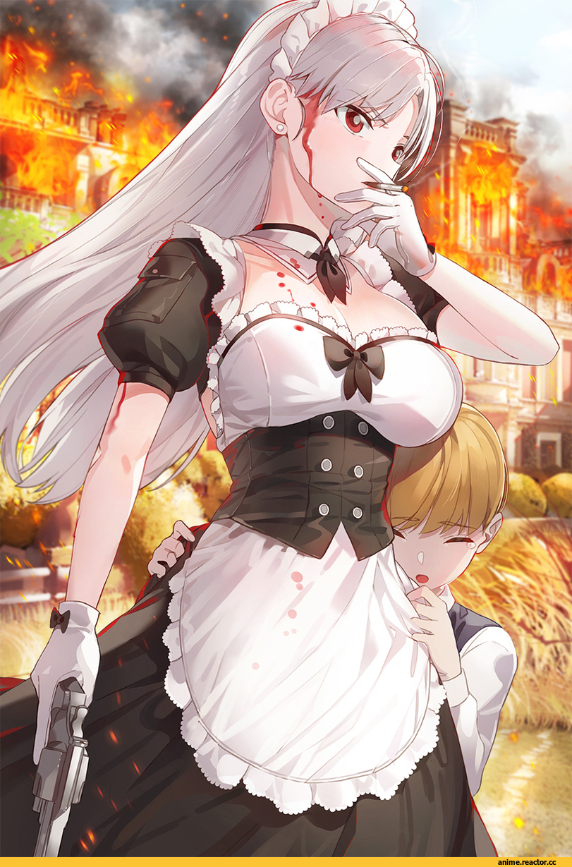 AO, Maid, Опасные Няшки, Anime Няши, Kfr, Anime Art, artist, Anime