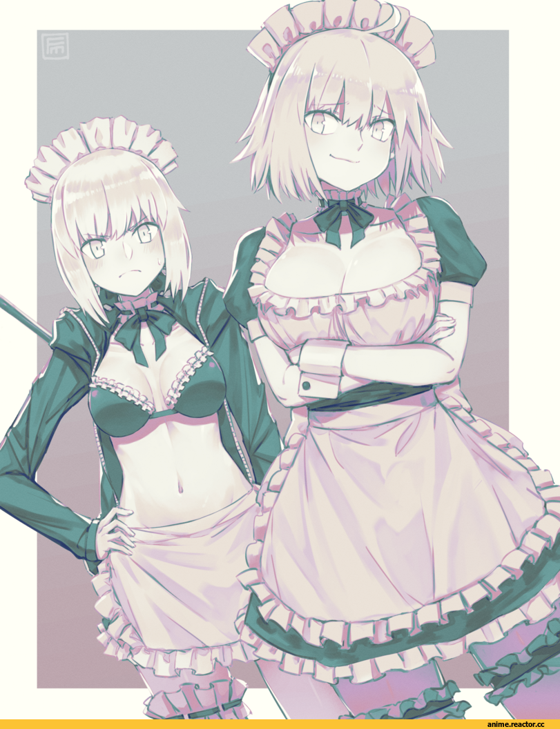 fumafu, Jeanne Alter, Fate/Grand Order, Fate (series), Saber Alter, Fate/Stay Night, Anime Ero, Maid, Anime