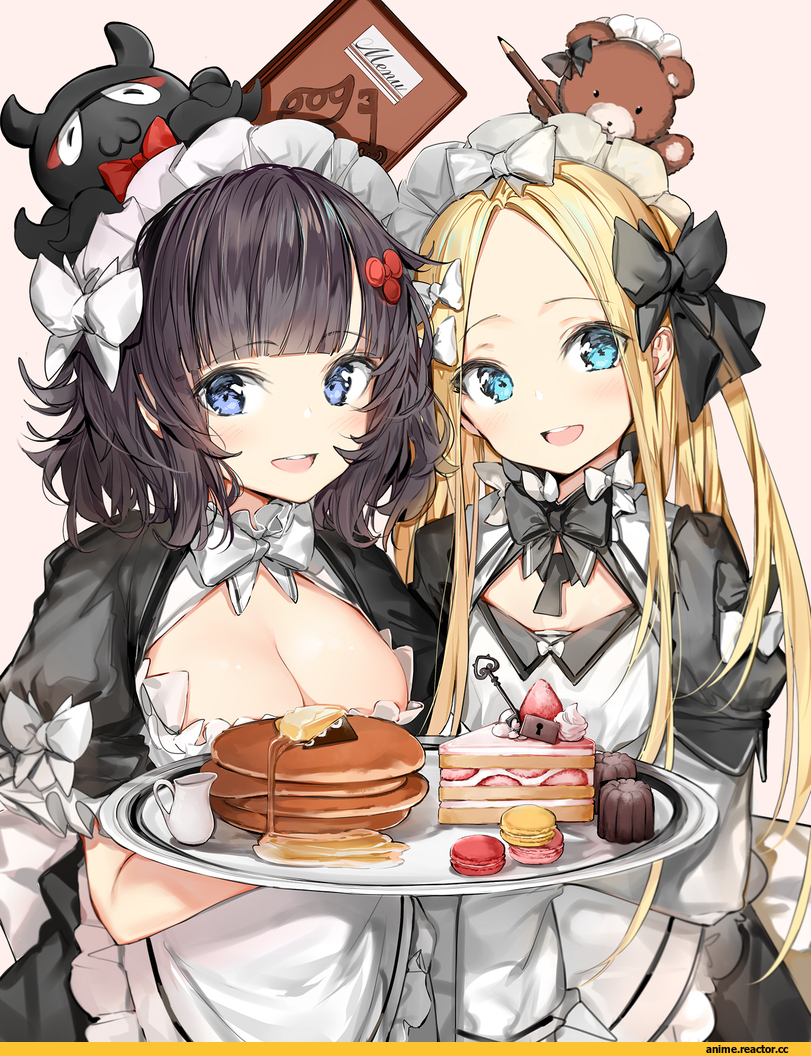 abigail williams (fate/grand order), Fate/Grand Order, Fate (series), Katsushika Hokusai (Fate/grand order), Maid, Anime Ero, Silver (Chenwen), Anime Art, artist, Anime