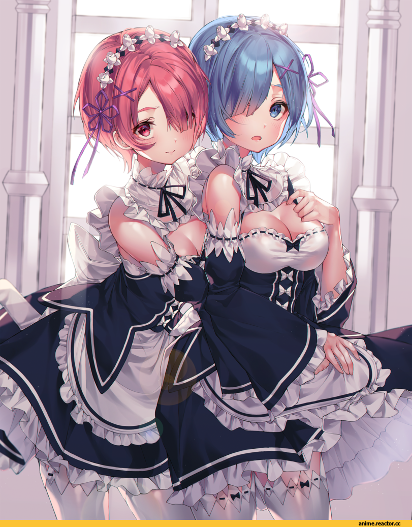 kinty, Rem (re zero), Re Zero Kara Hajimeru Isekai Seikatsu, Ram (Re Zero), Anime Art, Anime