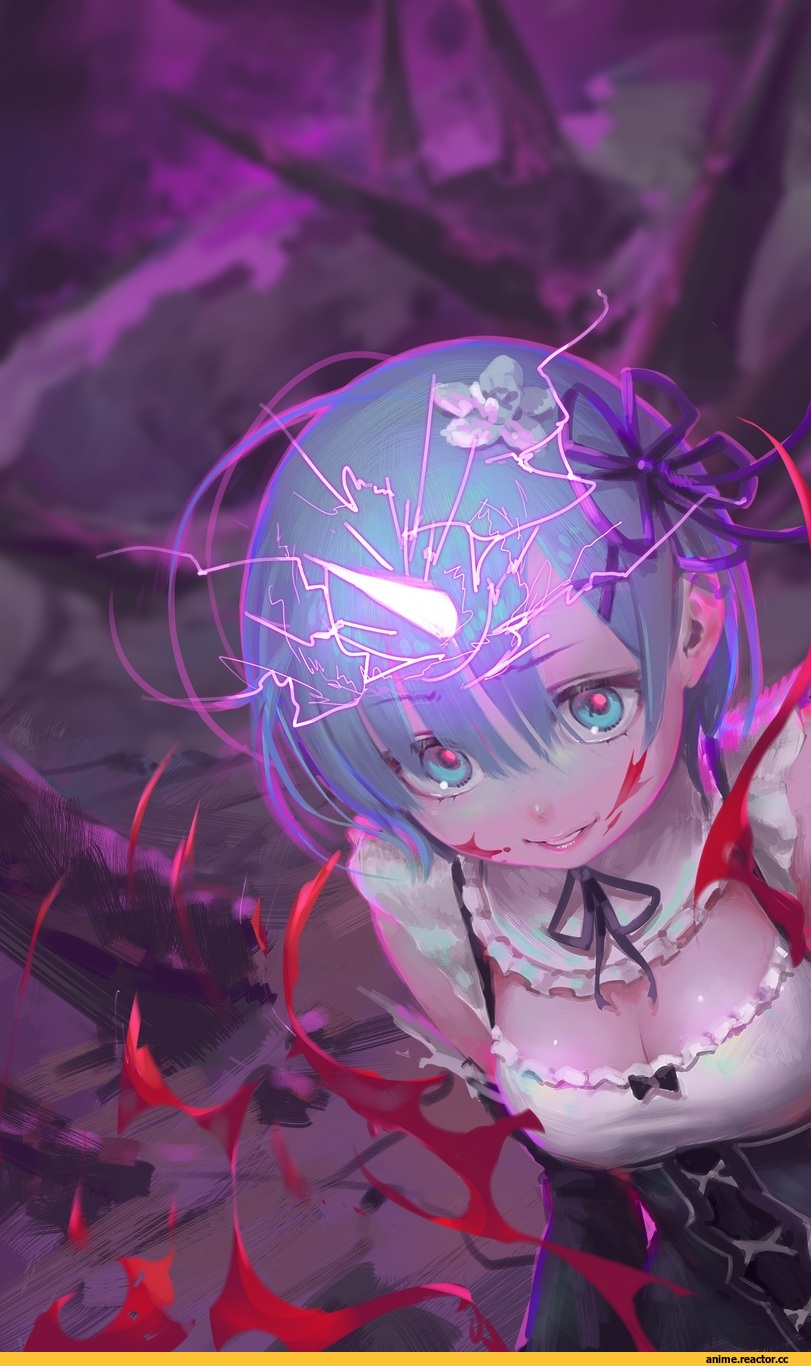 Rem (re zero), Re Zero Kara Hajimeru Isekai Seikatsu, Gorgeous Mushroom, artist, Опасные Няшки, Anime Няши, Anime