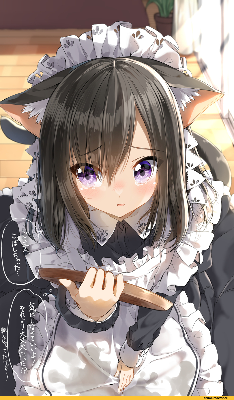 pentagon (railgun ky1206), Anime Art, artist, AO, nekomimi, Animal Ears, Maid, Anime