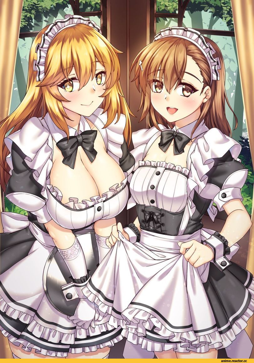 shirokuma a, Misaka Mikoto, ToAru, Shokuhou Misaki, Anime Art, artist, Maid, Anime Ero, Anime