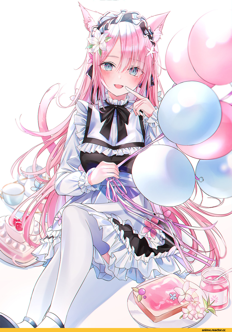 nabi (uz02), Anime Art, artist, AO, nekomimi, Animal Ears, Maid, Anime