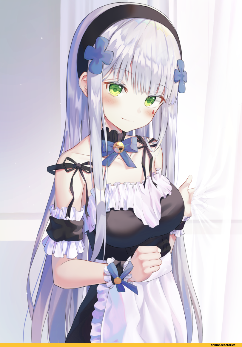 HyoNee, Anime Art, artist, HK416 (Girls Frontline), Girls Frontline, Maid, Anime