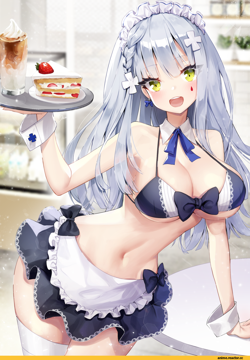 HK416 (Girls Frontline), Girls Frontline, Anime Ero, Ink, Maid, Anime