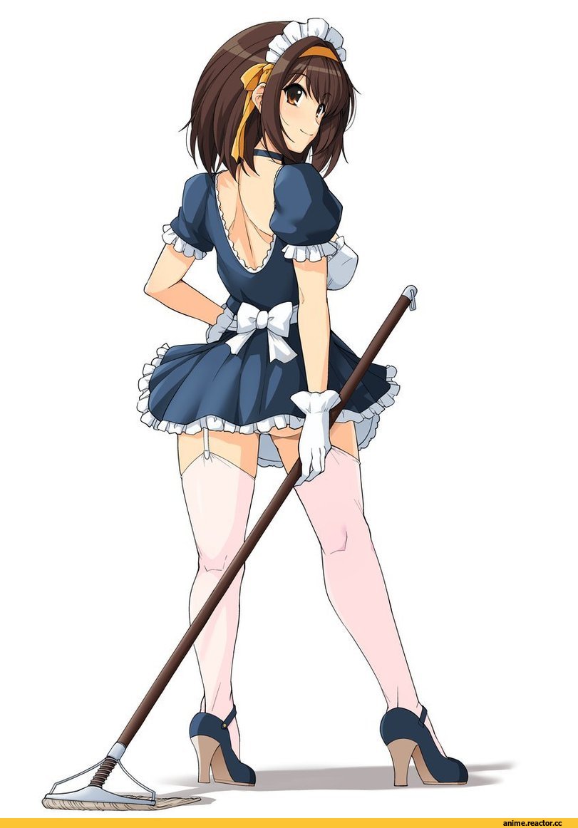 Haruhisky, Anime Art, artist, Maid, Anime Ero Pantsu, Anime Ero, Судзумия Харухи, Меланхолия Харухи Судзумии, Anime