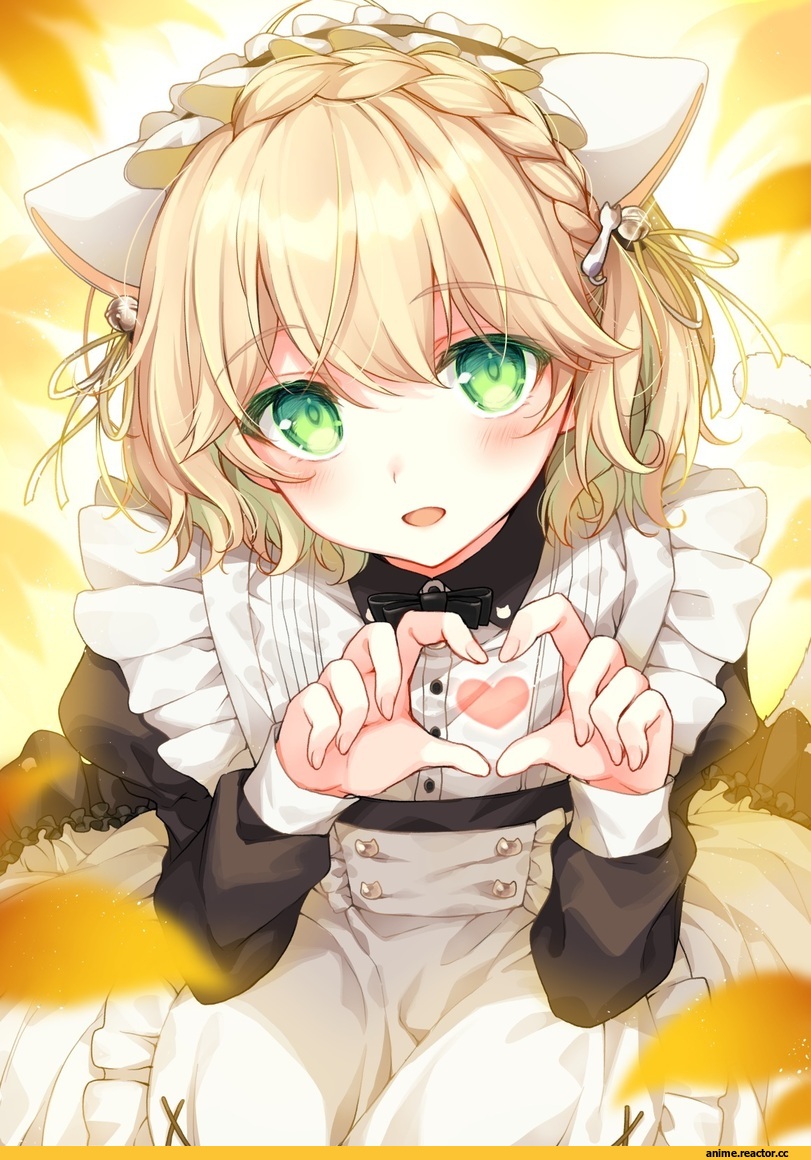 nekomimi, Animal Ears, Maid, Anime Original, 2980, artist, трап, Anime